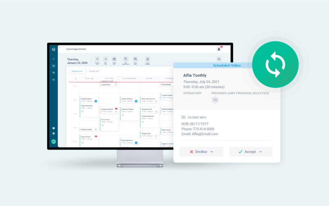 Spotlight: Online Scheduling now integrates with Eaglesoft